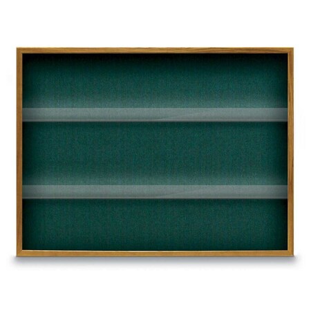 United Visual Products Outdoor Enclosed Combo Board, 48"x36", Wht Frame/Wht Porc & Medium Grey UVCB4836ODW-WHTPORC-MEDGRY